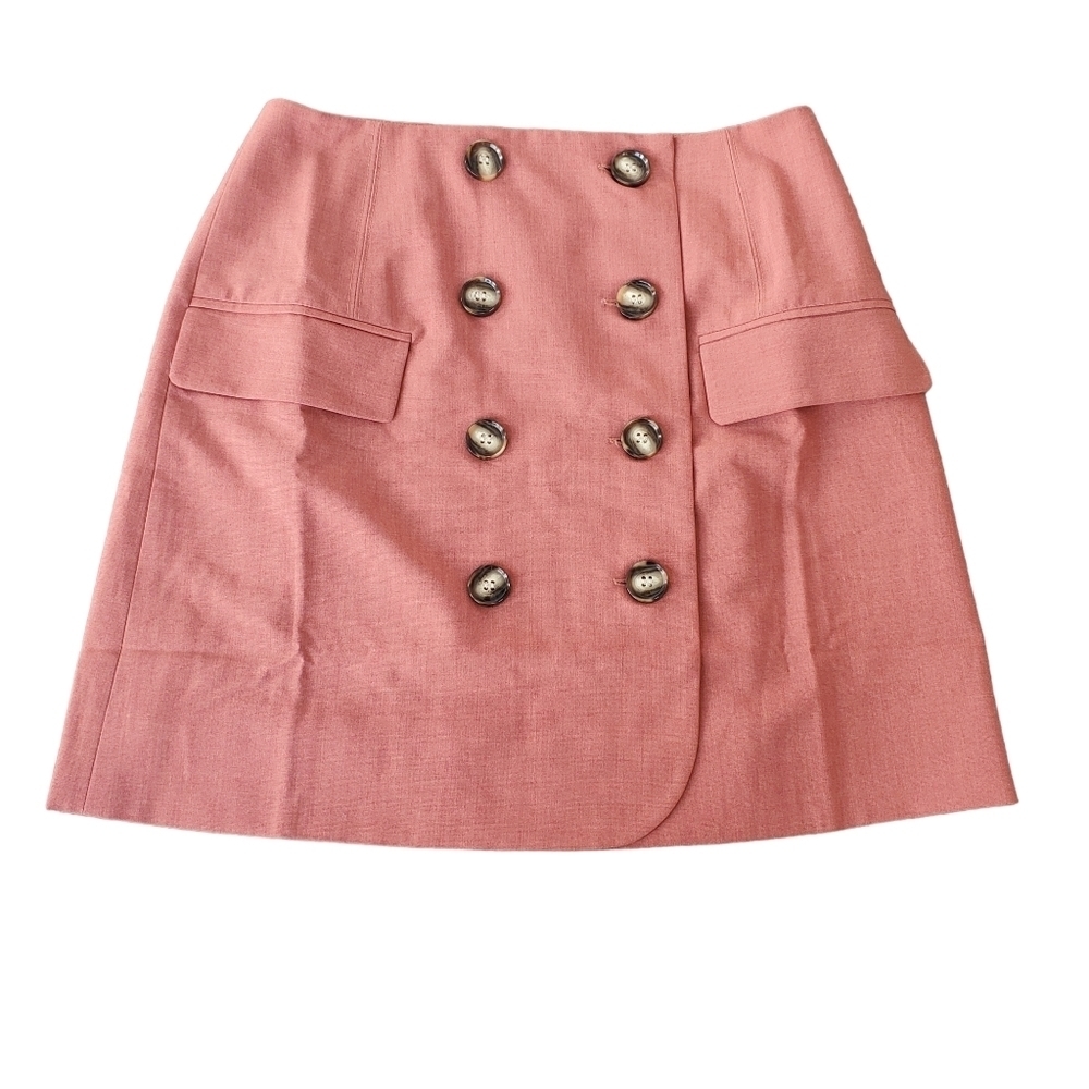 Marled Dark Peach Mini Skirt Size 6 NWT